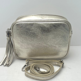 GEMMA Crossbody Leather Bag - Gold - Majestico Gifts